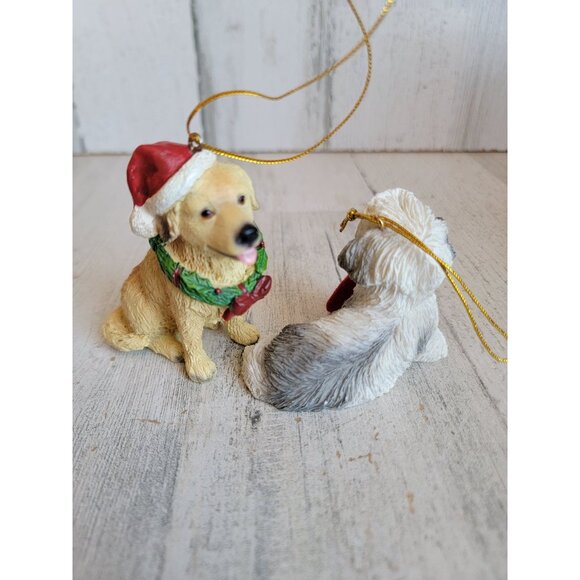 Christmas golden retriever shih tzu dog pet stocking ornament Xmas - Picture 5 of 5